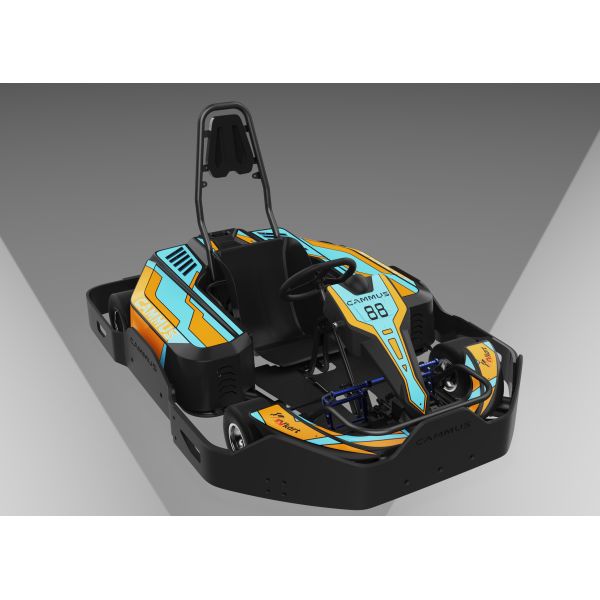 Kids Electric Go Kart with 4 Wheels , Single Hydraulic Disc Brake Pedal Go Kart