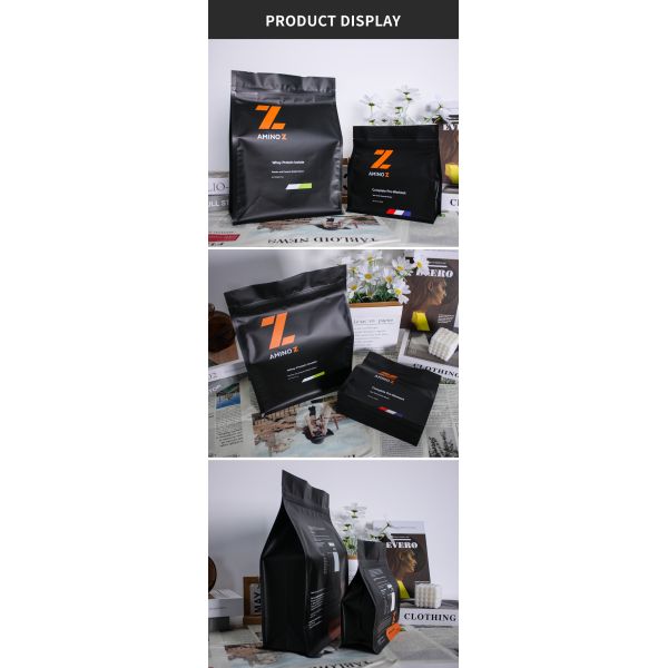 1 кг 2 кг Плоская подкладка из фольги Майлар с облицованной пластиковой смесью с сывороточным белком в порошке с циппом