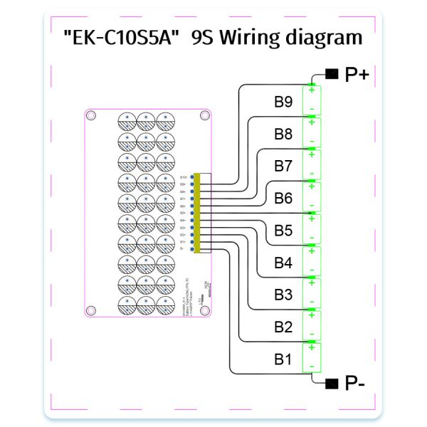 Enerkey BMS 8s 9s 10s 5A Активный балансировщик Lifepo4/Lithium/Lipo/LTO батареи Активный балансировочный щит для скутера