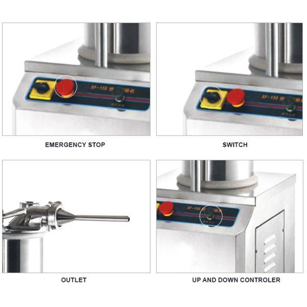Быстрая коммерчески сосиска делая машину Стуффер сосиски заполнителя сосиски машины