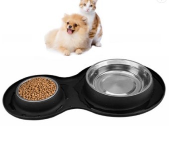 Фидер корма для домашних животных нержавеющей стали 15.5*7cm