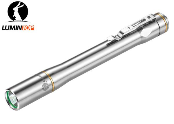 Lumintop Iyp365 Ti Cree LED Flashlight With Stainless Steel Clip Pen Size