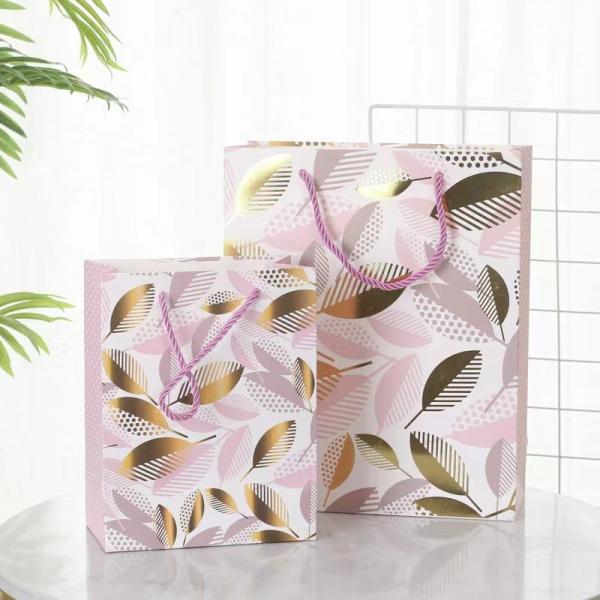 Customized Recyclable Kraft Floral Shopping Bag Commercial Paper Bag