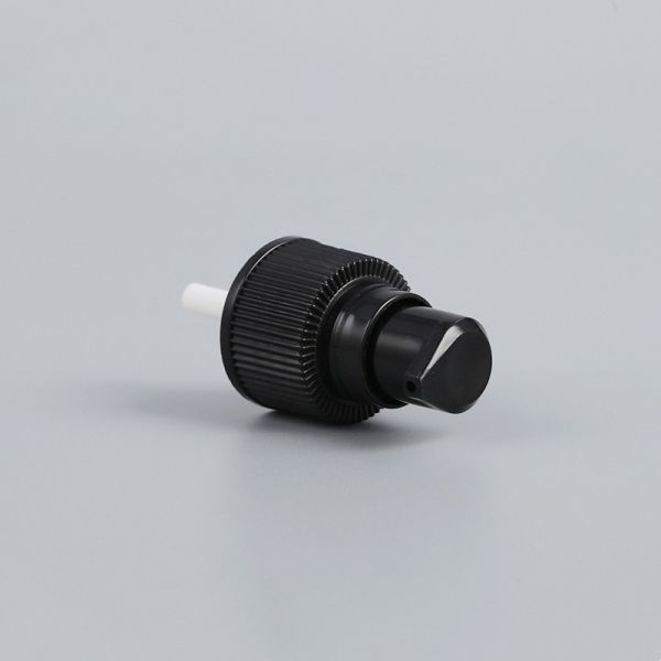 24mm 24/410 Treatment Cream Pump Black Plastic Lotion For Bottle