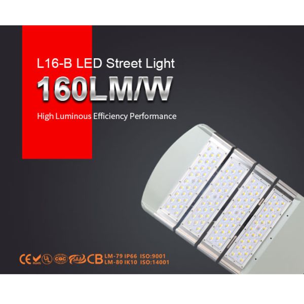 Aluminum Material Smart 200W LED Street Lights 160lm/w CE ROHS CB Certificated