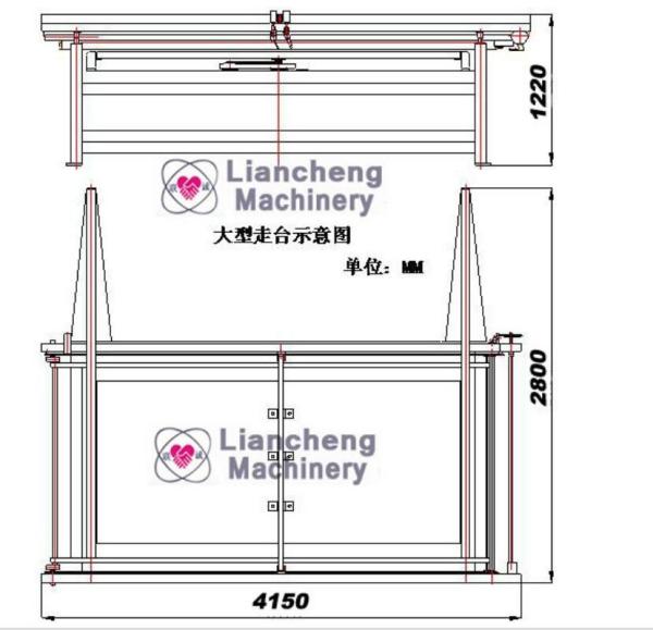 LC-3000 Large size semi-automatic planar screen printing machine large board/planar glass/indoor and outdoor ornament