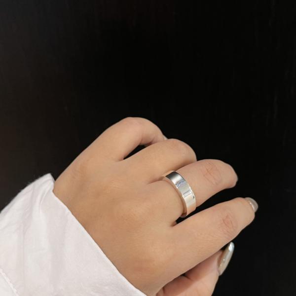 6mm Width Plain 925 Silver Rings 5.5-11.5 Size Unisex With Sophisticated Design