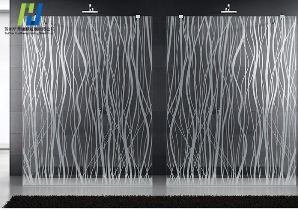 5mm 6mm Etched Architectural Stained Glass Laminated Glass Wall Art Panels