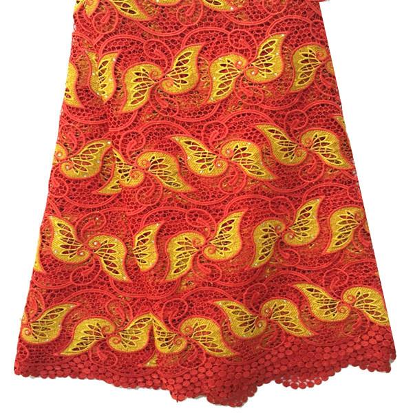 2015 African guipure lace fabric hight quanlity cord lace nigerian lace fabric for wedding