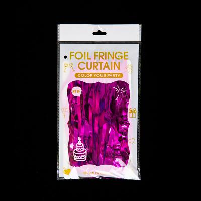 Cor-de-rosa Tassel Contemporânea Cortina de Chuva Fringe Design Criativo para a Celebração de Aniversário