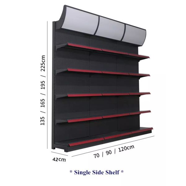 400kg 90CM Supermarket Shelf Rack Heavy Duty Steel Storage Shelves OEM