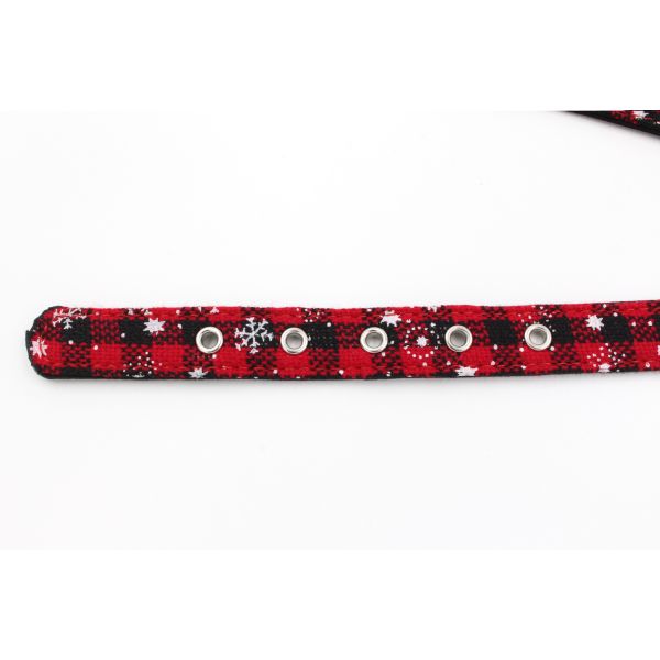 Hot Sale Popular Christmas Bow Tie harness Rope Dog Leash Collar Set