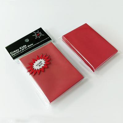 Capas para cartas de baralhar fácil vermelhas 66x91mm capas protetoras para cartas SGS
