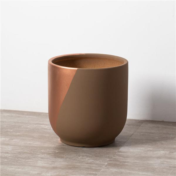 Factory direct unique design luxury home hotel decoration succulent plant pots cylindrical ceramic flower pots mold