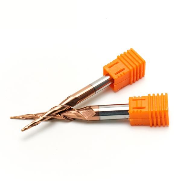 55HRC Carving Bit  TiAIN Coating Engraving Machine Meta End Mill
