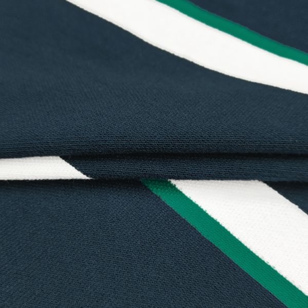Custom Striped Knitting Fabric for Fashion Dress, China Supplier Sustainable Stripe Pique Fabric for Garment/