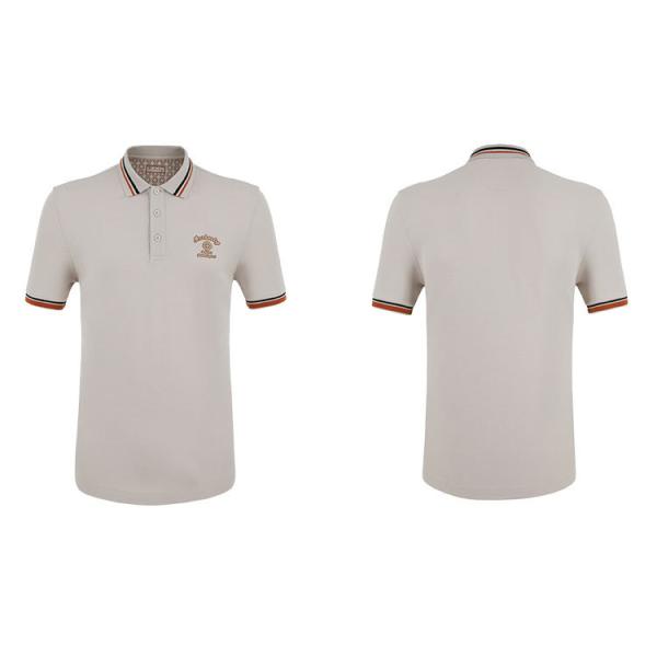 Design de mode Logo personnalisé T-shirt de polo homme slim fit coton T-shirts de golf imprimés 100% puff