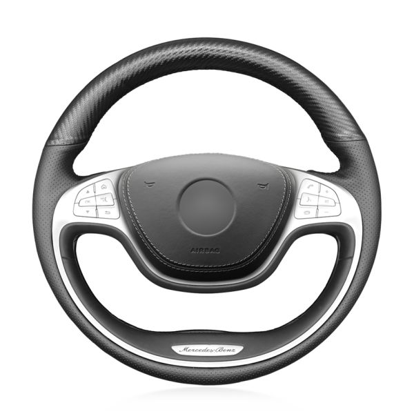 MEWANT Customized Color Steering Wheel Cover for Mercedes-Benz S-Class W222 2014-2017