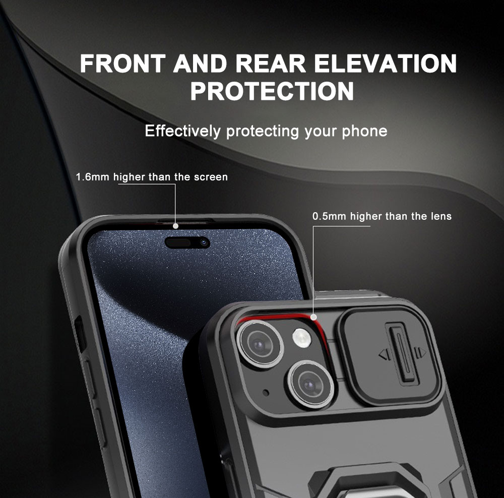 Slide Phone Case for Iphone 15 14 13 12 11 10 Plus Pro Max Rotating Camera Lens Protector Magnetic Privacy Cover Laudtec