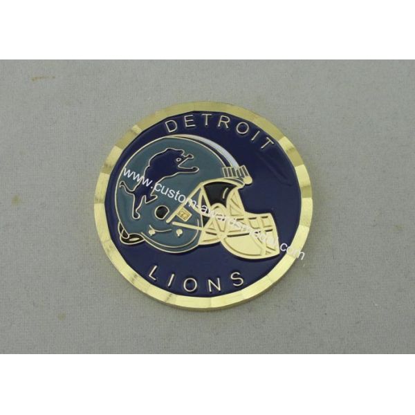 Customized Logo Personalized Coins Brass Stamping , Soft Enamel Coins