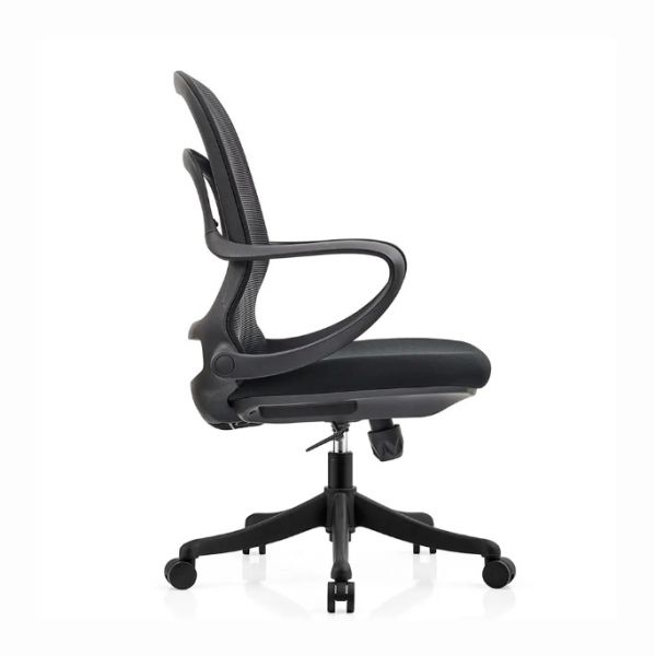 A2302B High Back Executive Black Mesh Swivel Caster Wheels Office Chair