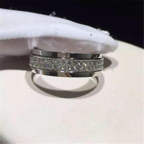 Luxury jewe factoryt ring white gold diamond ring 18k white yellow gold diamond