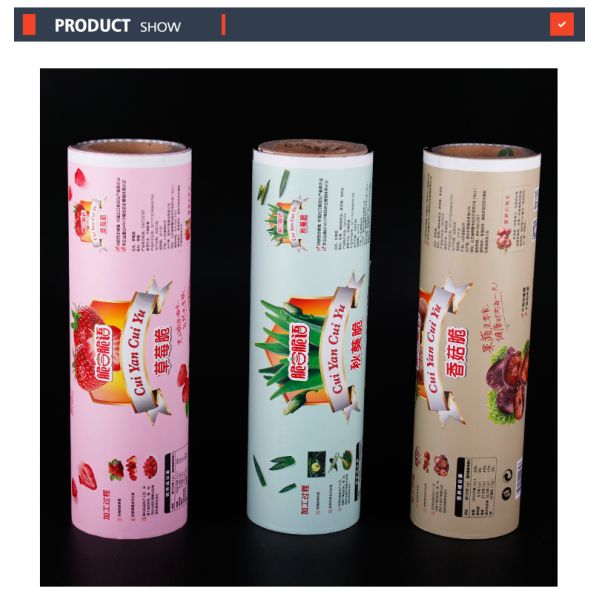 Food Grade Plastic Packaging Film Roll Aluminum Material 3 Layers With PET/AL/PE