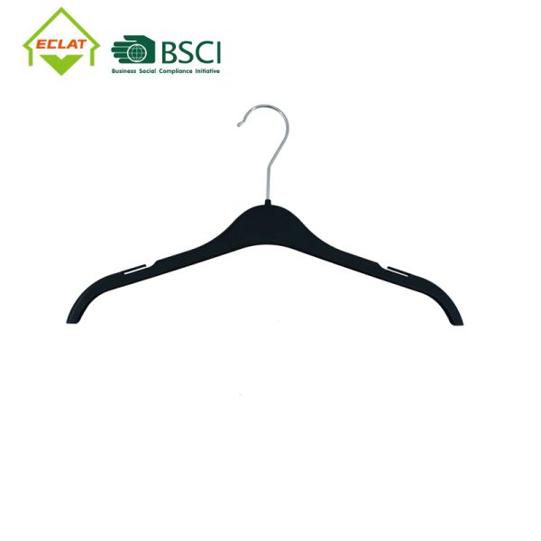 Portable Notched 36.5cm Heavyweight Plastic Hangers