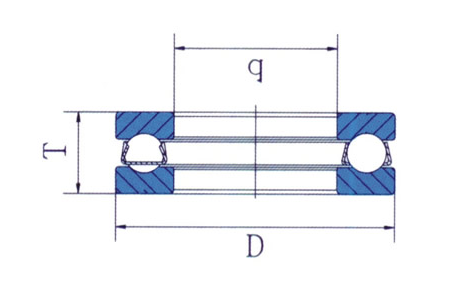 Single Row 511 512 Axial Ball Thrust Bearing For Mining
