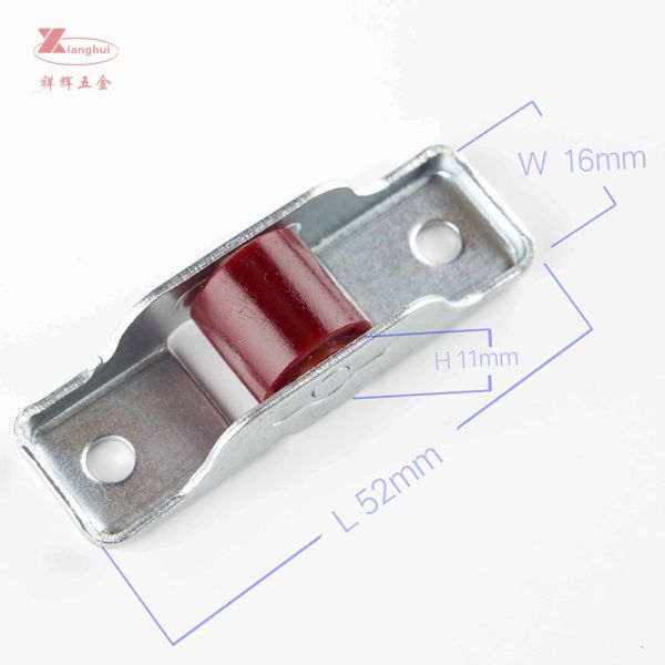 Stainless Steel/Iron 16mm Width Single Wheel Sliding Window Pulley Wheel for OEM Logo