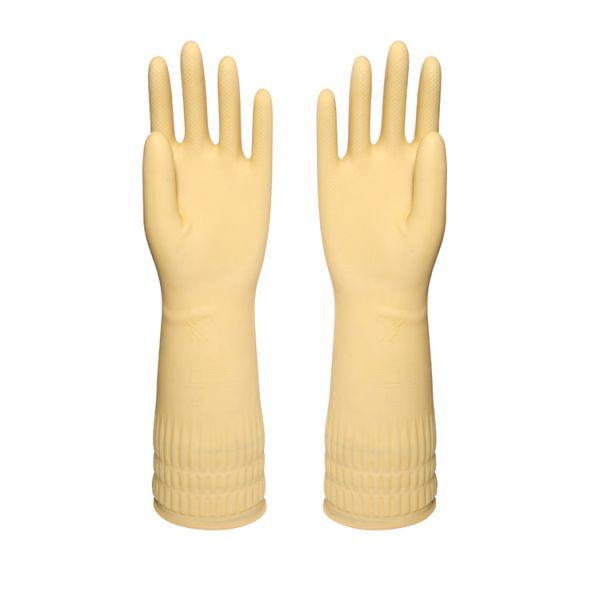 Перчатки водоустойчивого длинного рукава прачечной очищая, перчатки руки для стирки