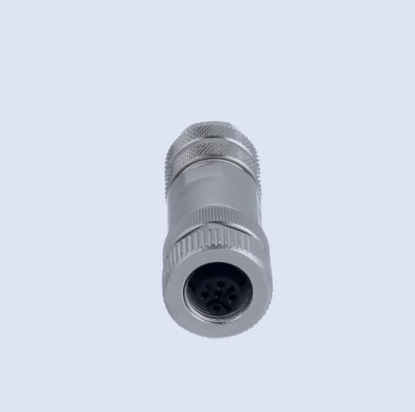 Festo NECU-M-S-D12G4-C2-ET Straight plug, M12x1, 4-pin, D-coded, shieldable