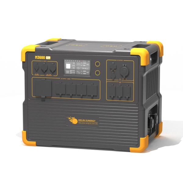 3600W Lithium Battery UPS Solar Generator With MPPT Controller Max. 2400W Solar Input