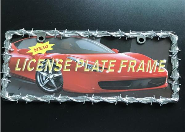 Easily Assemble Car License Plate Frame Carefully Hand Polished With 2 Holes
