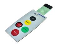 Lámparas LED pequeñas con interruptores de membrana personalizados de policarbonato con recubrimiento de rasguño