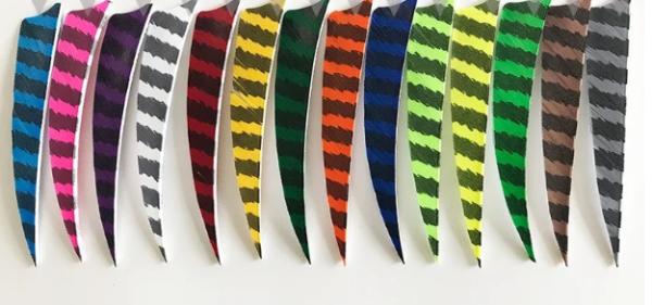 2/2.5/3/4/5 Inches Natural Turkey Right/Left Wing Parabolic And Shield Cut ,Solid And Barred Arrow Natural  Feather