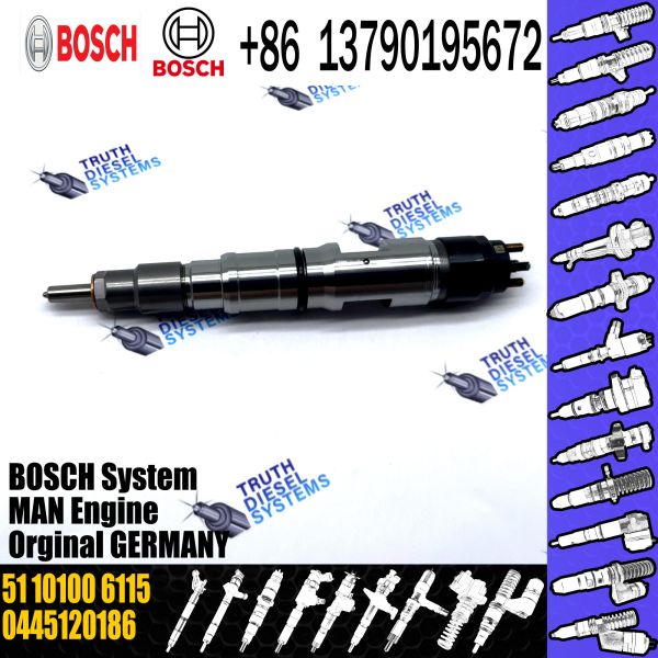 Инжектор дизельного топлива 0445120186 07W130205A коллектора системы впрыска топлива 0986435568 51101006115 в запасе