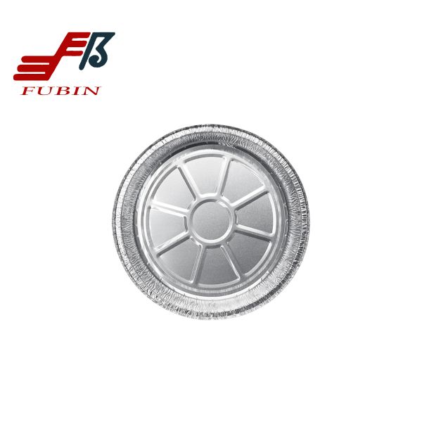 FDA Disposable Round Foil Trays Aluminum Pizza Pan With Lids