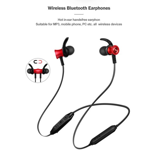 Classic Magnetic BT5.1 Sports Bluetooth Earphones With Long Battery Life
