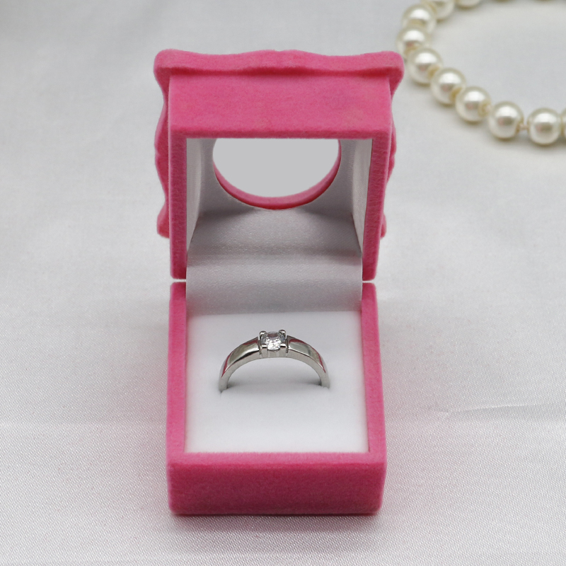 Necklace Earrings Rings Bracelet Custom Velvet Jewelry Box Hinged Velvet Gift Box