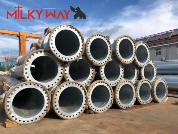 24m 32m Height Conical Electrical Power Pole Base Plate Type