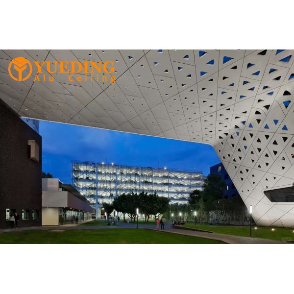 Building Exterior Wall PVDF Aluminum Curtain Wall Panels Fire Insulation Material