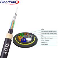 Double Sheath Kevlar Yarn Reinforced Adss Fiber Optic Cable Manufacturer Fiber Optic Cable Outdoor