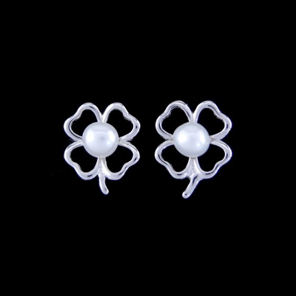 Платина украшений С925 детей формы вишни серебряная с реальным жемчугом