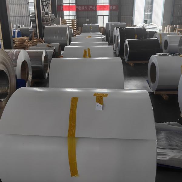 3004 H24 White Color Pvdf Pre Coated Aluminium Sheet For Shutter