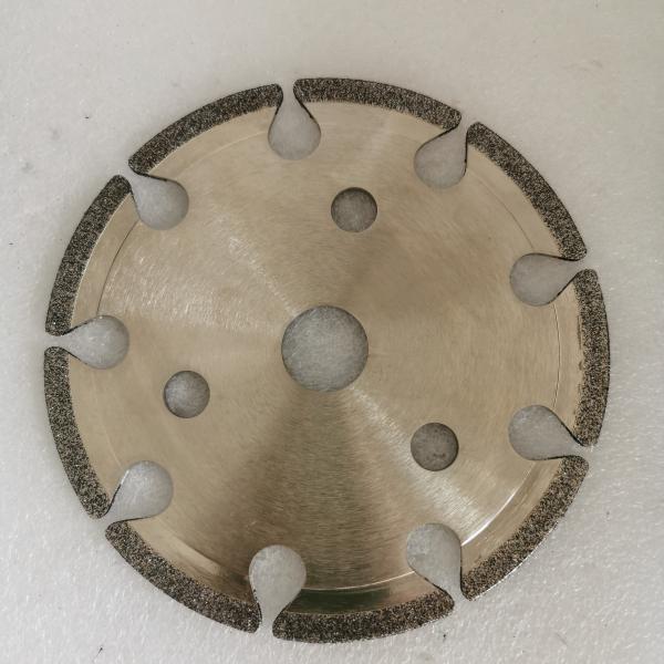 145mm*4.8mm*16mm*6mm B80/100 Electroplated CBN Cyclone Grinding Wheel For Chain SawSaws