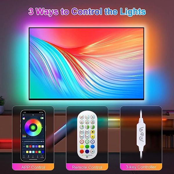 USB светодиодные световые ленты интеллектуальный пульт Bluetooth музыка 5050 световой ленты набор