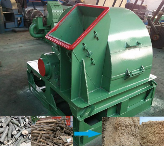 Mobile Palm Leaf Tree Crusher Wood Chipper
