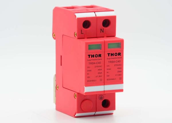 Safe Industrial Surge Protector , 40KA Power Surge Arrester Rapid Lightning Protection