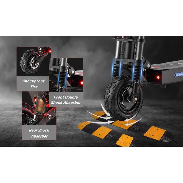 Y11 CE 60V 6000W Scooters Motorcycle Two-wheel Scooter for Citycoco Mopped Wide Wheel